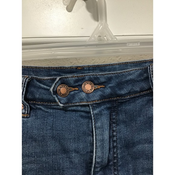 Judy Blue Double Button Tummy Control Cuffed Bermuda Denim Shorts 1XL Stretch - Picture 4 of 7